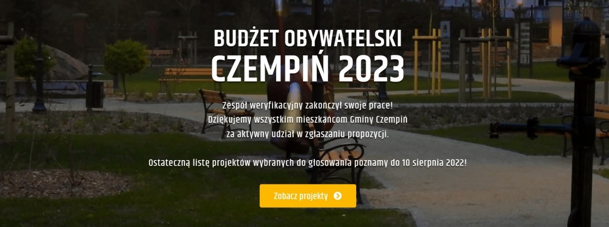 Budżet obywatelski w Czempiniu - znamy projekty!