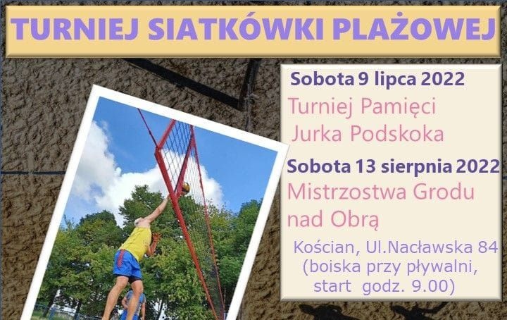 Turniej Siatkówki Plażowej już w najbliższą sobotę!