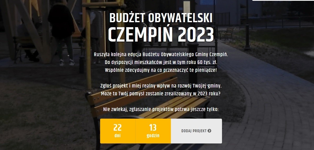 Budżet obywatelski w Czempiniu. Rusza kolejna edycja!
