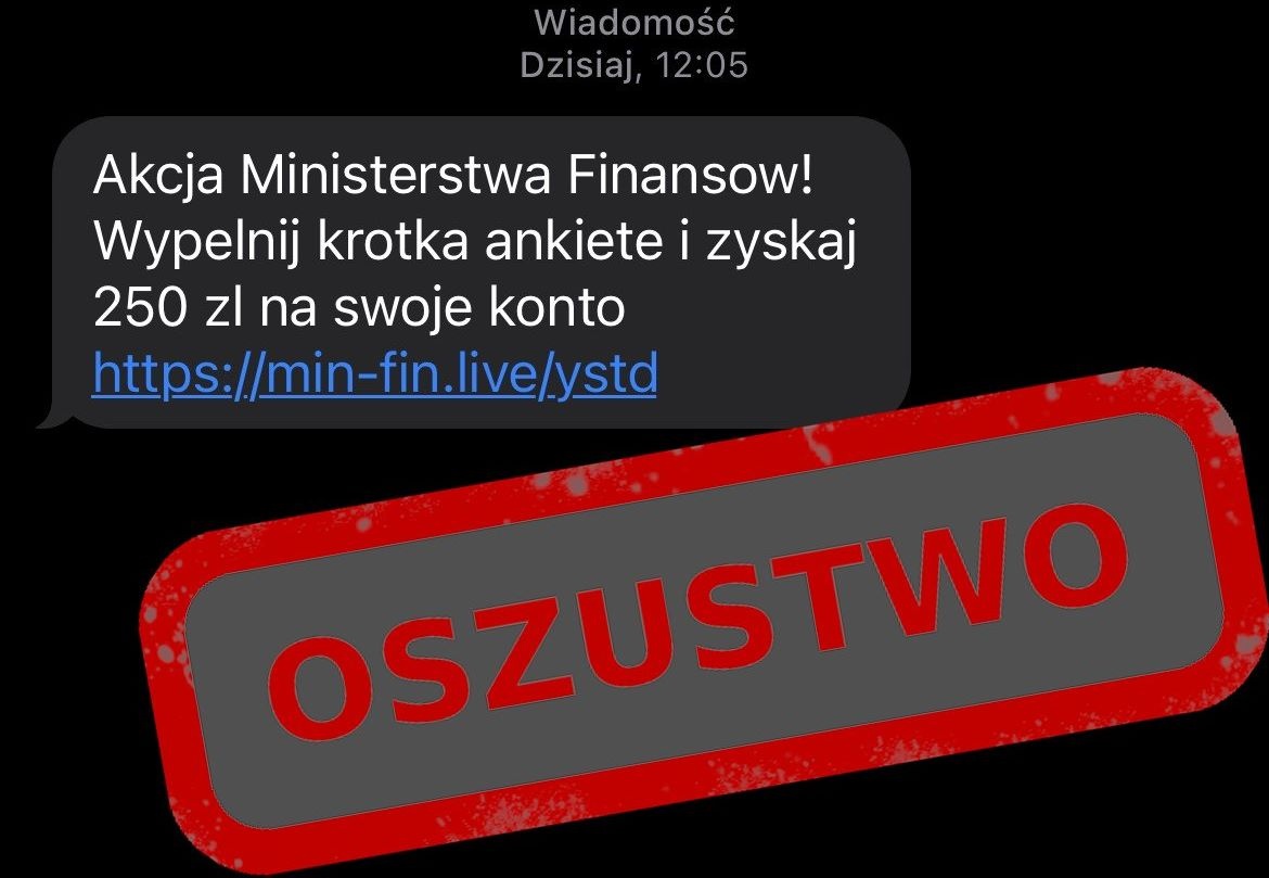 Fałszywe SMS. Ministerstwo Finansów ostrzega!