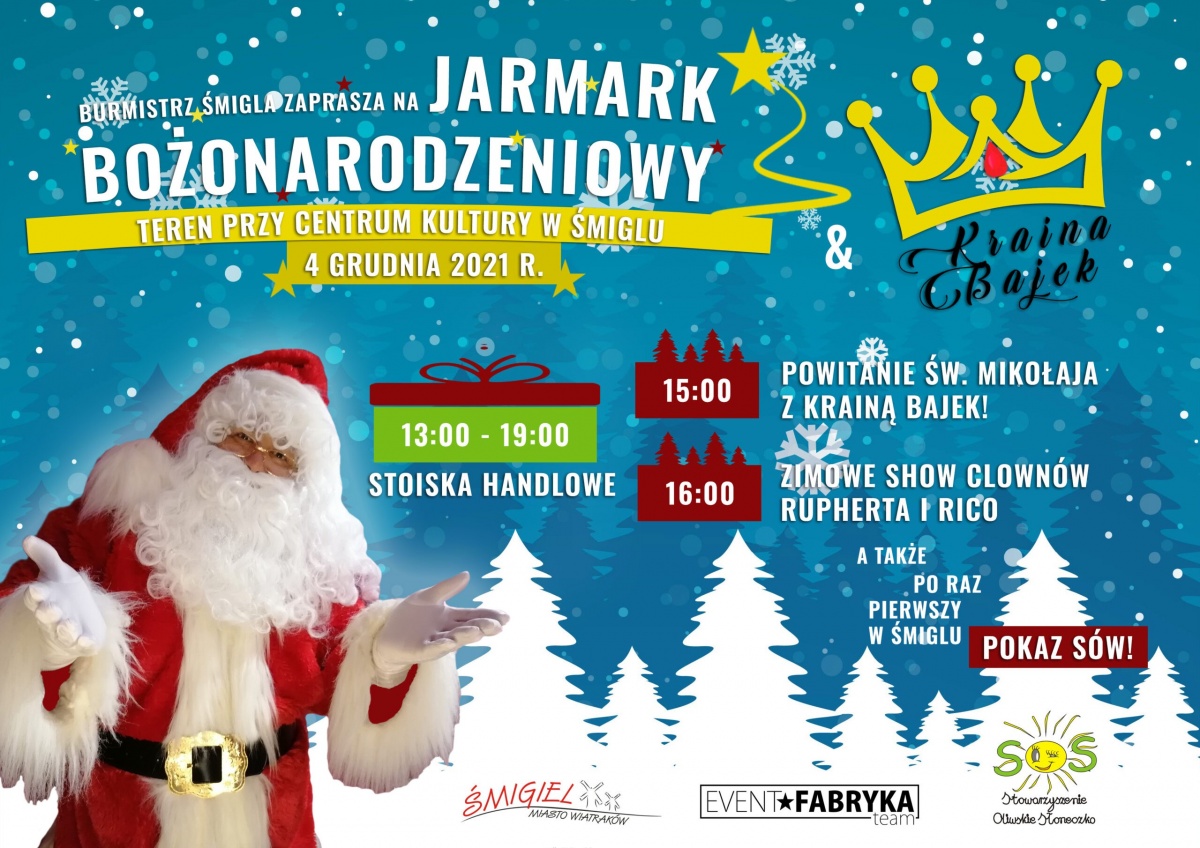 Jarmark Bożonarodzeniowy w Śmiglu już jutro!