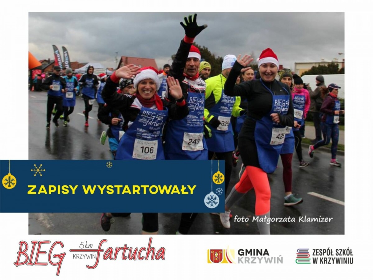 Bieg Fartucha w Krzywiniu 12 grudnia - trwają zapisy!