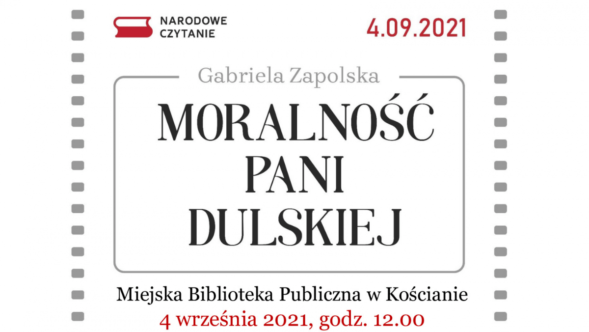 Narodowe Czytanie już w sobotę! [ZAPOWIEDŹ]