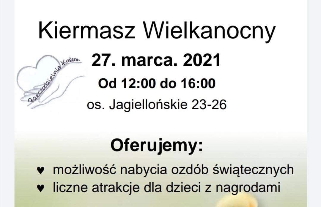 Kiermasz Wielkanocny i zbiórka słodyczy!