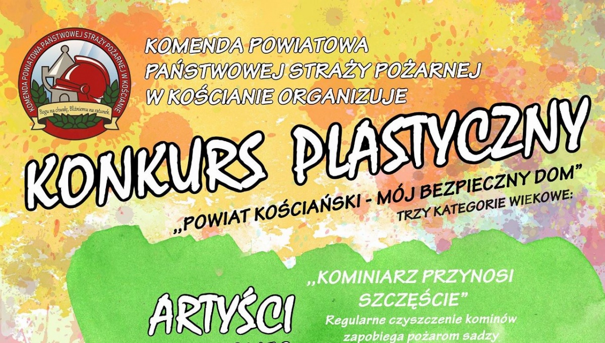 Konkurs plastyczny kościańskiej straży