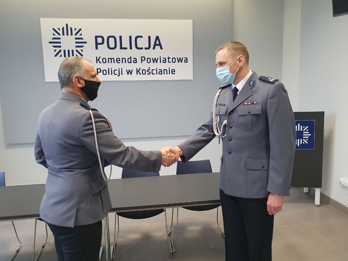 Nowy zastępca komendanta kościańskiej policji
