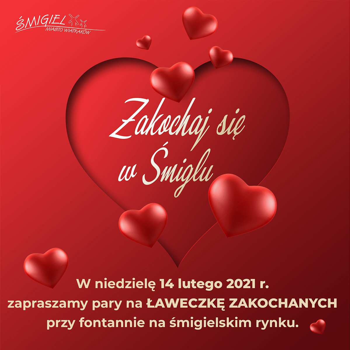 Zakochaj się w Śmiglu - walentynkowa akcja dla wszystkich!