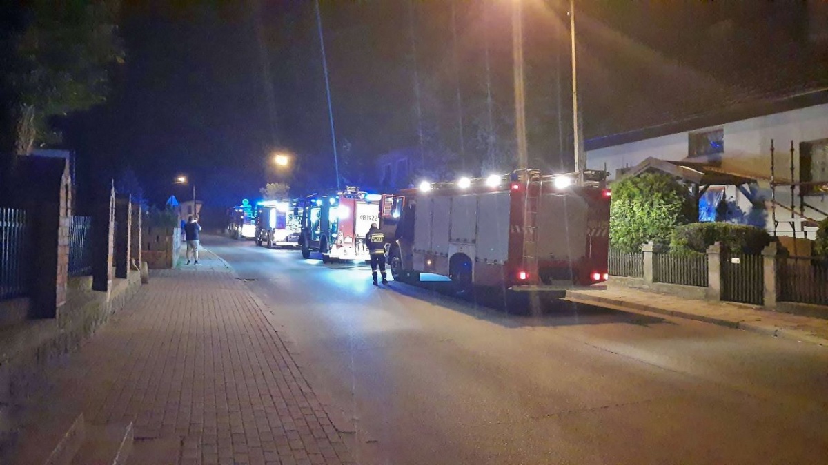 Pożar dachu kurnika w Starym Bojanowie