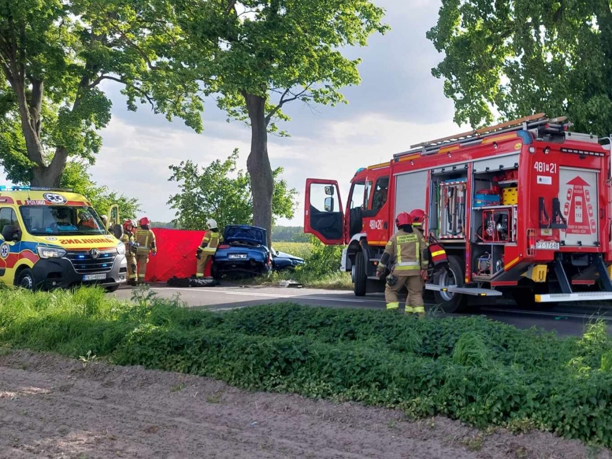 Tragiczny wypadek między Turwią i Starym Gołębinem