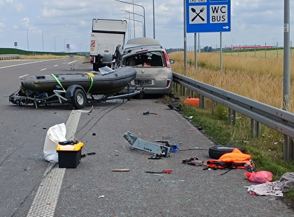 Dwa wypadki na S5 - relacja strażaków