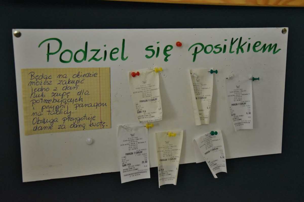 Podziel się posiłkiem - zostaw paragon!