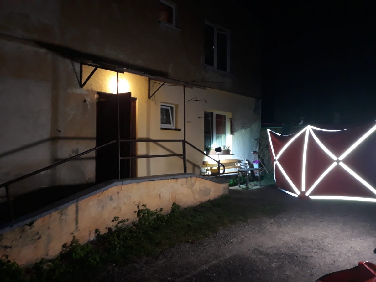 Tragiczny pożar w Czerwonej Wsi [ZDJĘCIA]