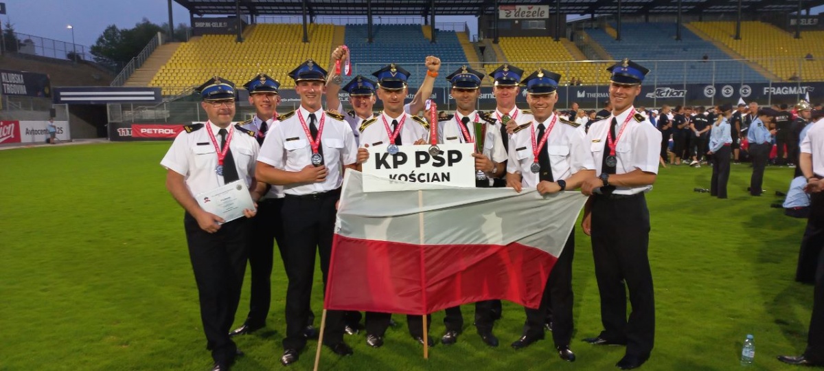 Strażacy z Kościana ze srebrem na strażackiej olimpiadzie!