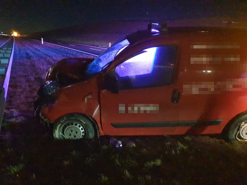 Najechał na tył MAN-a na ekspresówce [ZDJĘCIA]