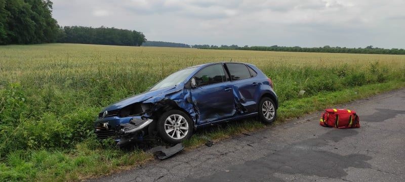 Wypadek między Rogaczewem i Turwią