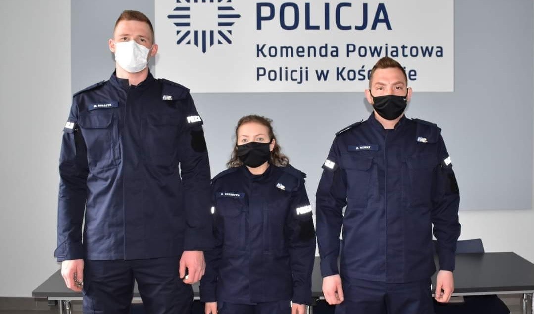 Nowi policjanci i honorowy dawca krwi!