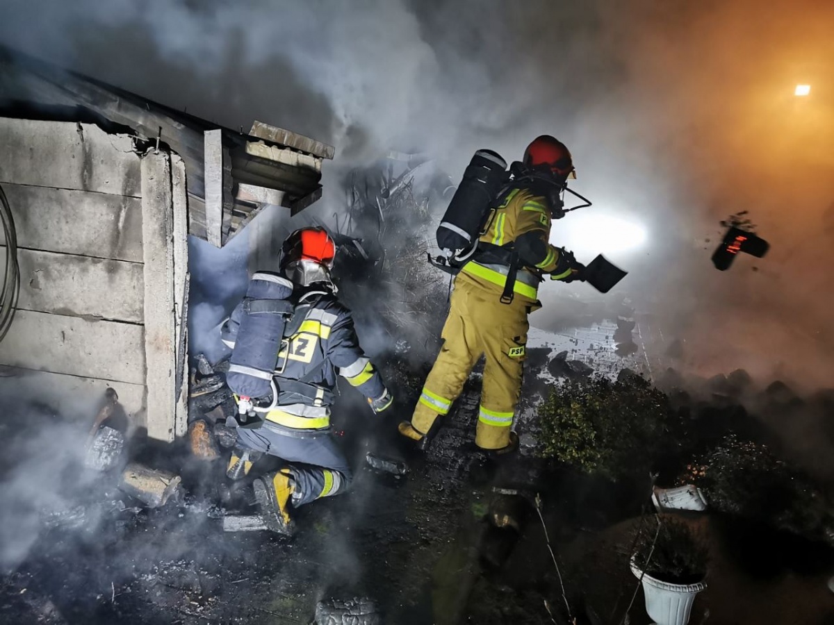 Pożar budynku gospodarczego w Kościanie!