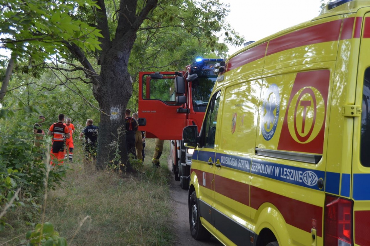 Ciało mężczyzny w zbiorniku dawnej żwirowni w Lesznie!