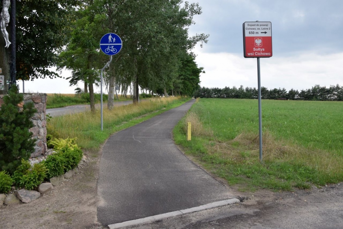 Ścieżka rowerowa z Bieżynia do Cichowa po remoncie!