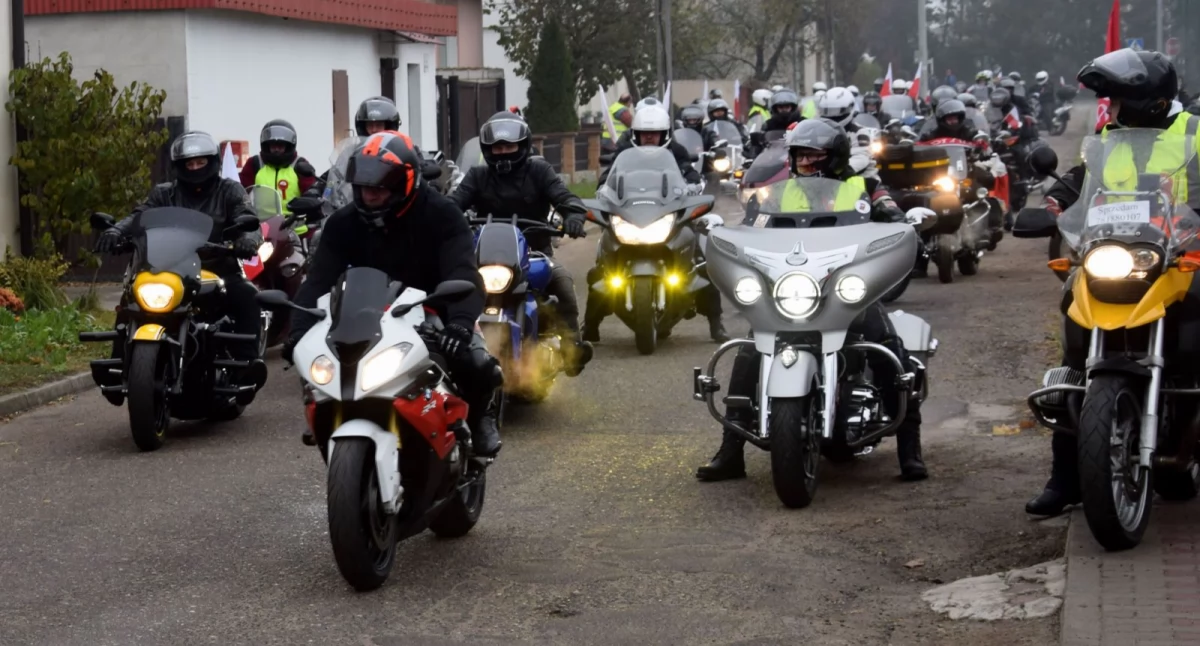 Rajd Motocyklowy z okazji Święta Niepodległości 2024 [ZDJĘCIA]