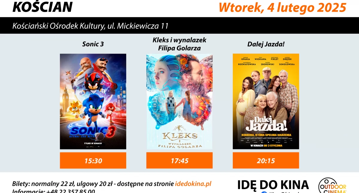 Profesjonalne Kino Objazdowe - Kleks, Sonic i 