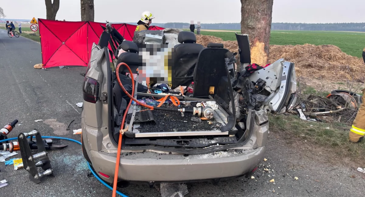 Tragiczny wypadek koło Boguszyna