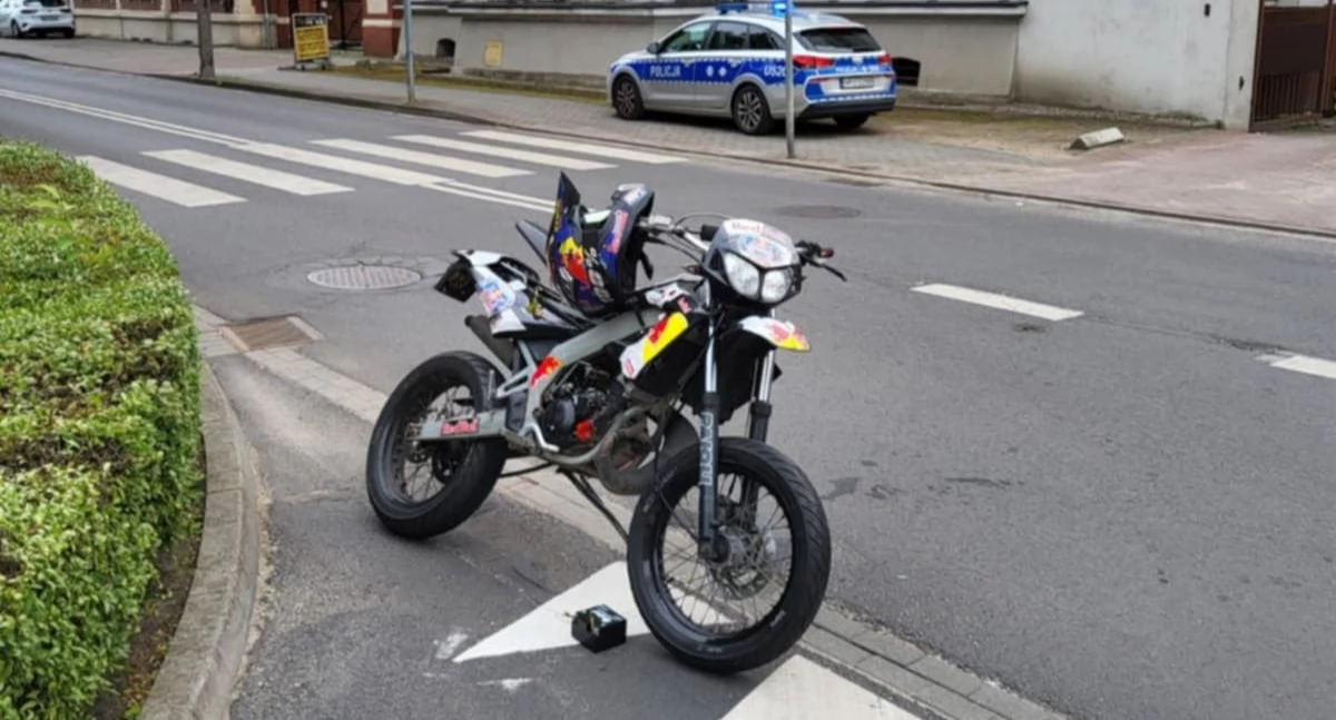 Nie ustąpił motorowerzyście