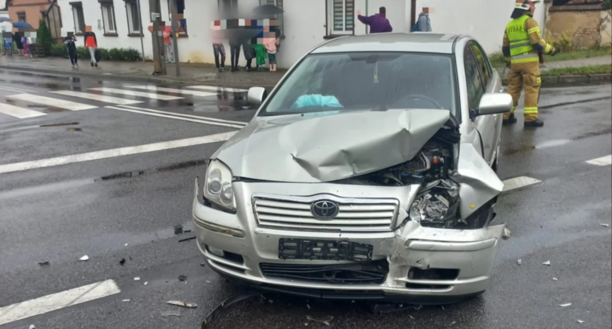 Kolizja w Racocie. Nie ustąpił pierwszeństwa