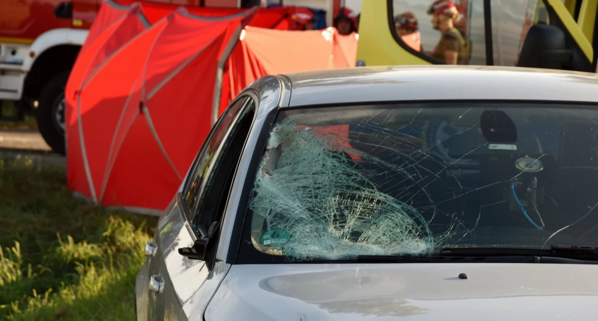 Śmiertelny wypadek na drodze Racot - Witkówki. Nie żyje rowerzysta