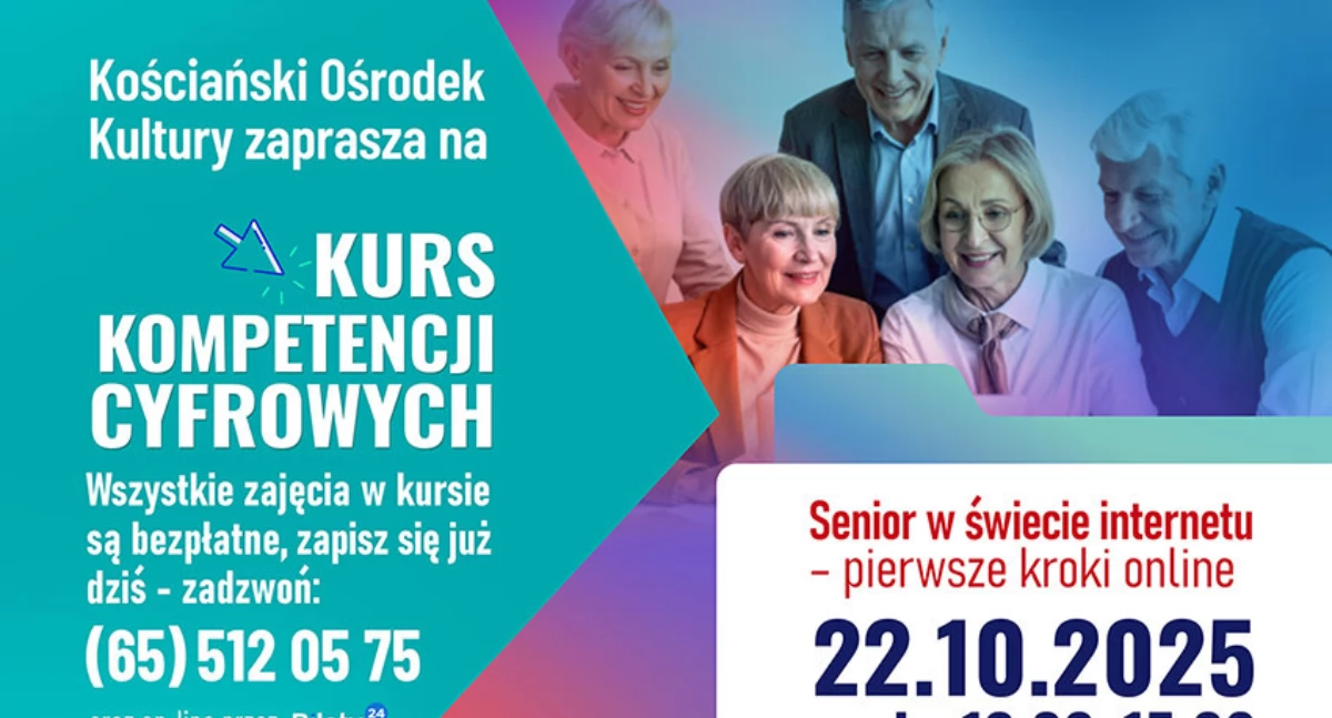 Kurs kompetencji cyfrowych dla seniorów. Bezpłatny!