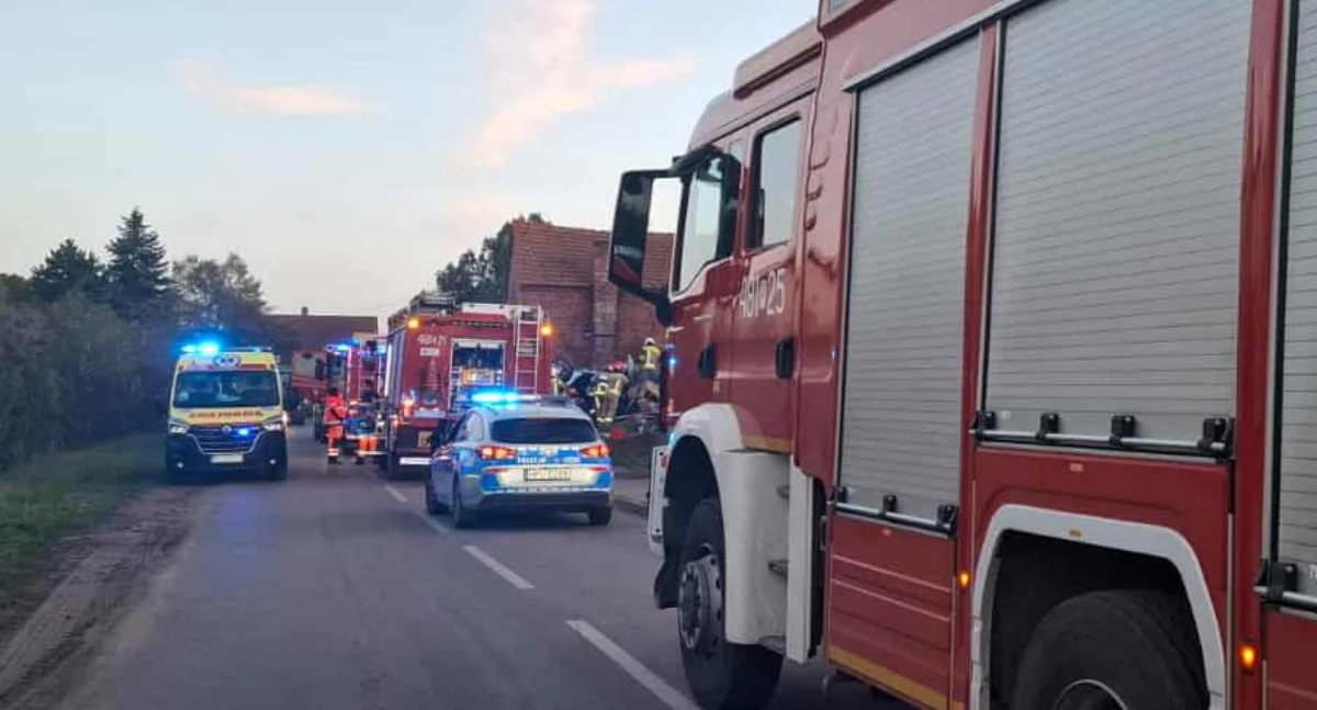 Poważny wypadek w Wonieściu. Na miejsce leci śmigłowiec LPR!
