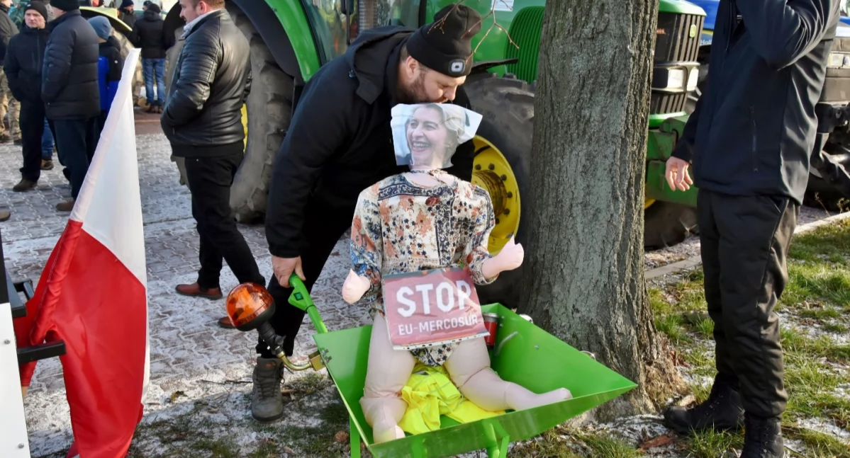 Protest przeciw umowie z Mercosur w Jerce [ZDJĘCIA]