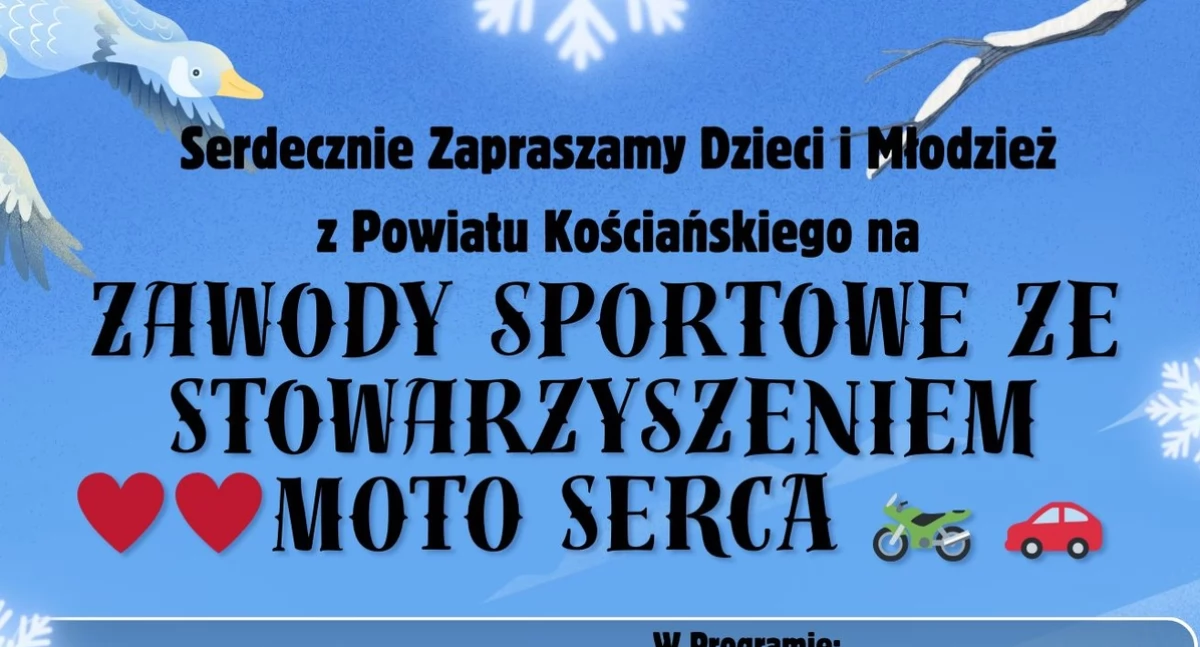 Zawody sportowe ze Stowarzyszeniem Moto Serca - trwają zapisy!