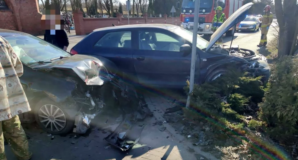 Nie ustąpiła pierwszeństwa. Kolizja w Czempiniu