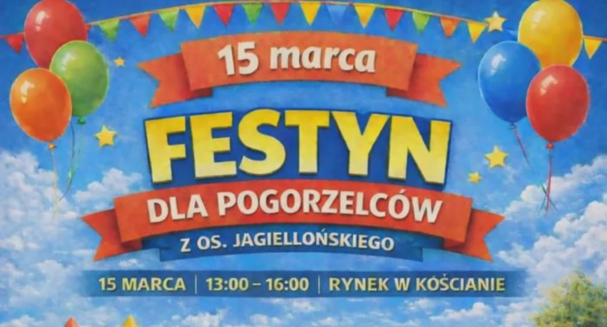 Festyn dla pogorzelców z os. Jagiellońskiego już w niedzielę!