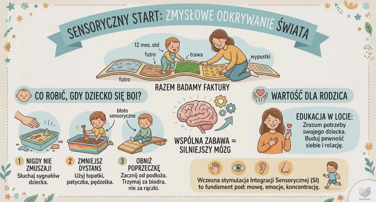 Sensoryczny start od 12 miesiąca życia - bo rozwój zaczyna się od zmysłów!