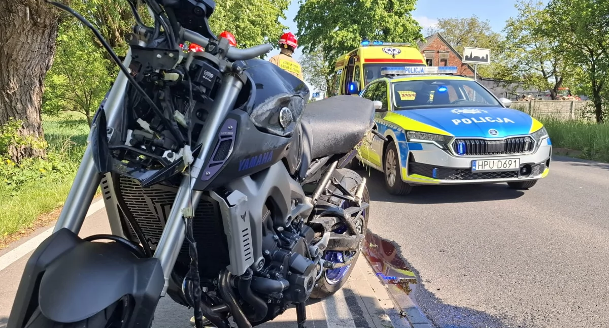 Stracił panowanie nad motocyklem