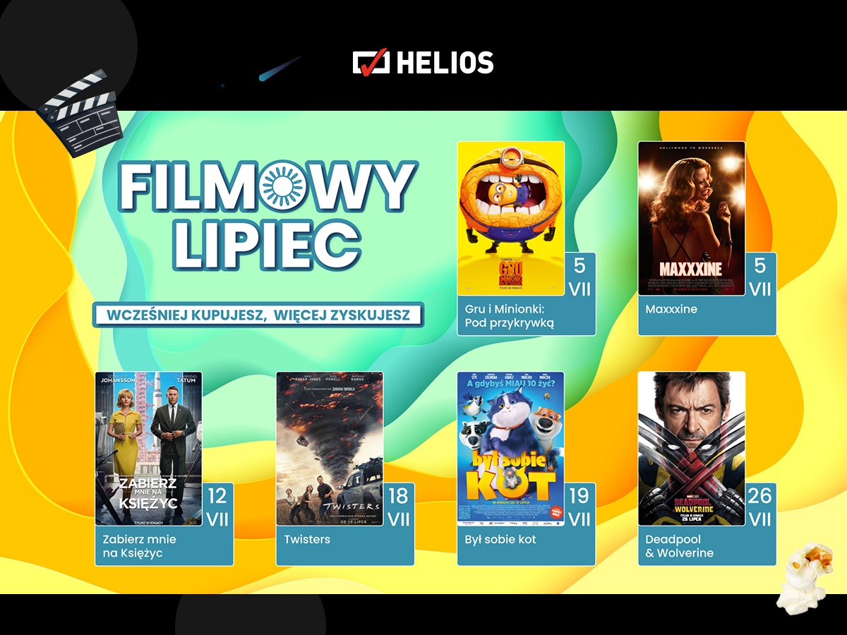 Filmowy lipiec w Kinie Helios