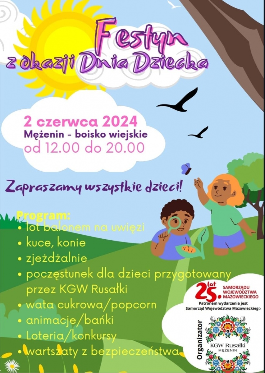 Festyn z Okazji Dnia Dziecka w Mężeninie