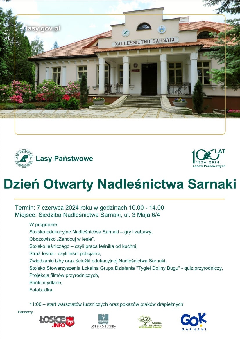 Dzień Otwarty Nadleśnictwa Sarnaki: Edukacja, Zabawa i Bliskość z Naturą
