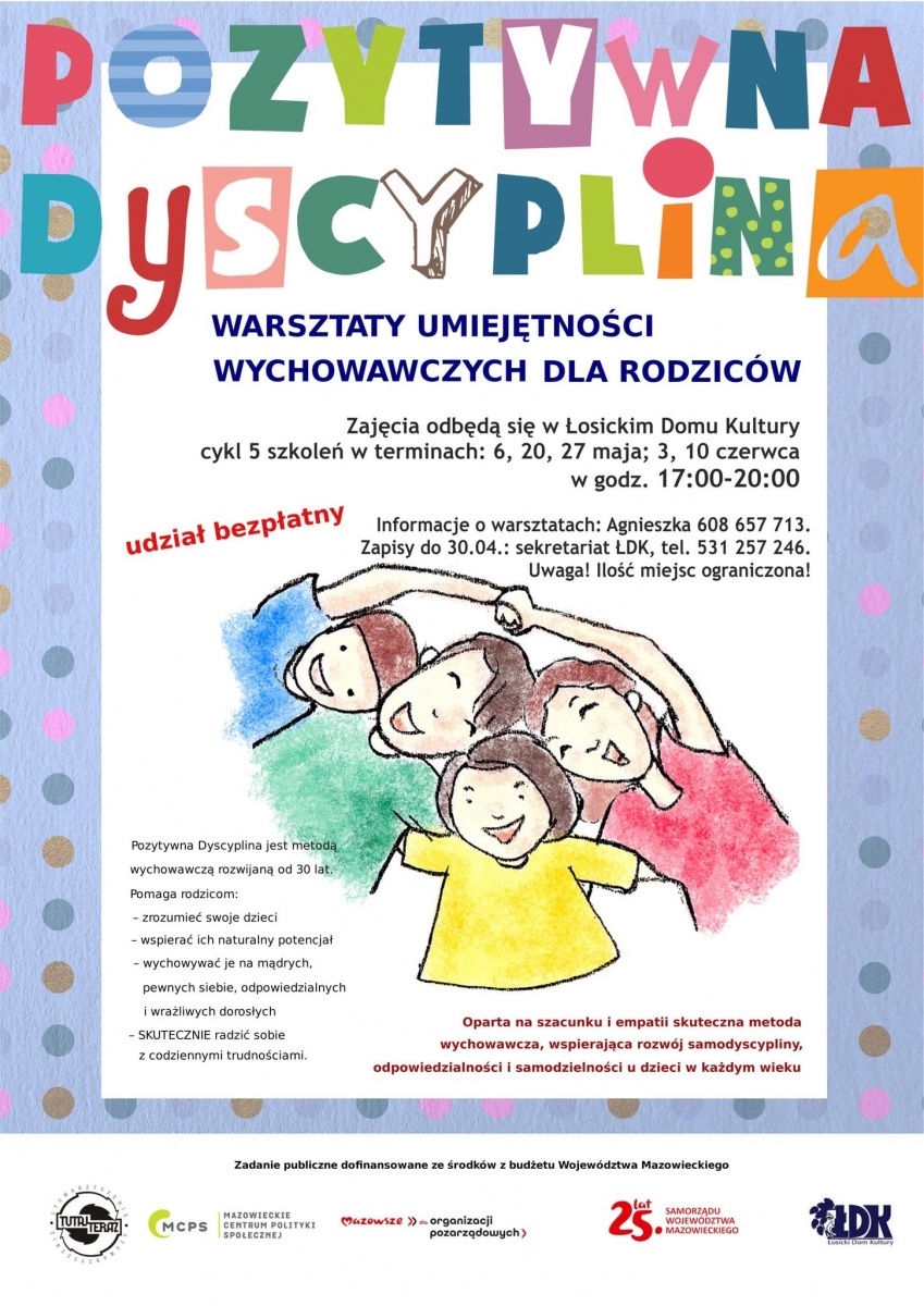 Warsztaty z Pozytywnej Dyscypliny w Łosickim Domu Kultury.