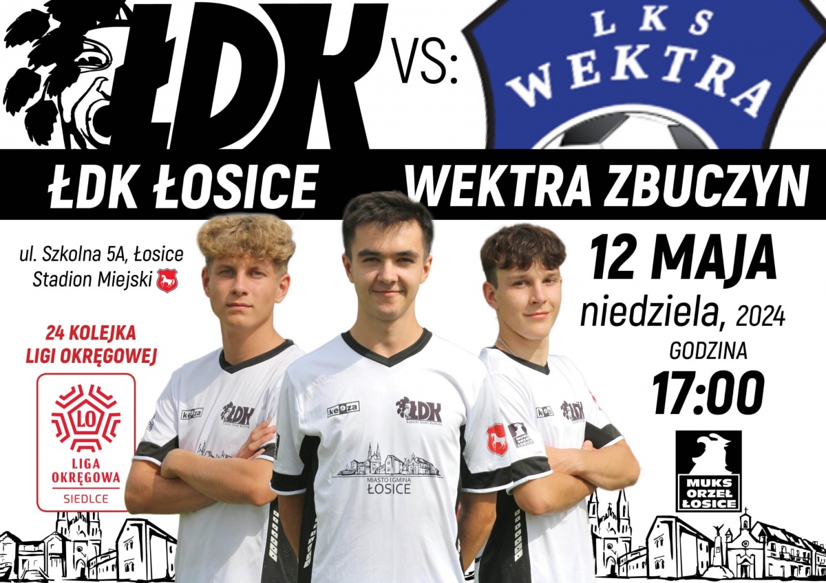 ŁDK Łosice vs Wektra Zbuczyn.