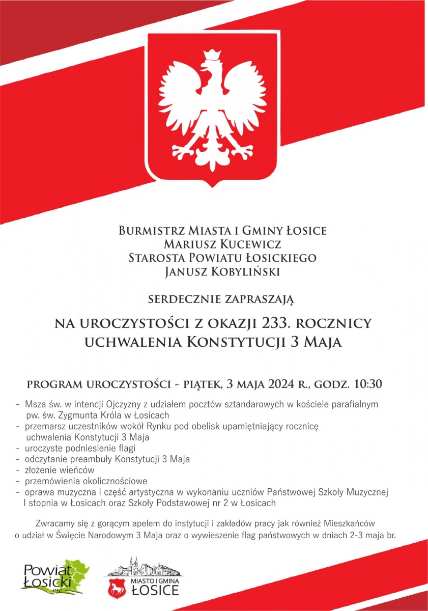 Wspólnie uczcijmy Konstytucję 3 Maja