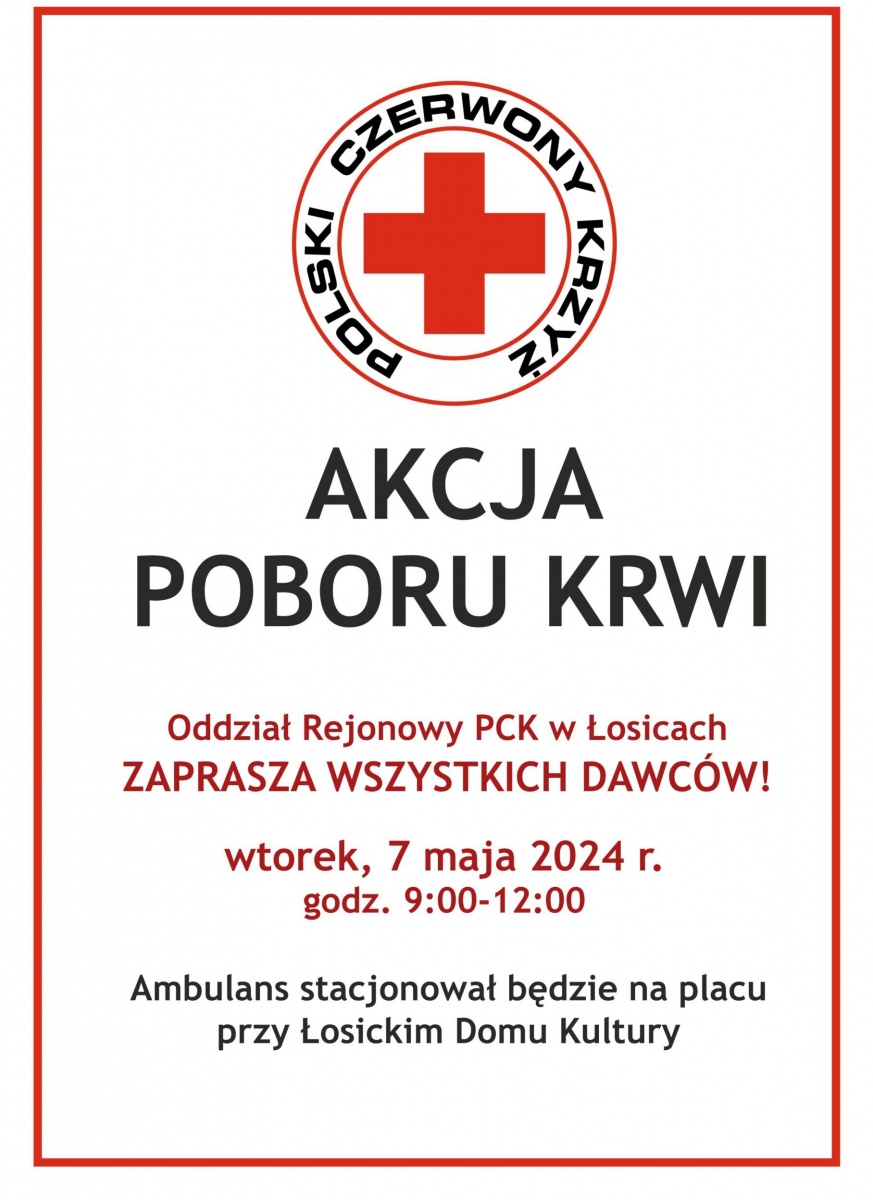 Twój Dar, Ich Szansa - Dołącz do Akcji Poboru Krwi w Łosicach!
