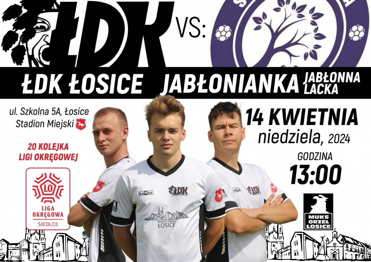 ŁDK Łosice vs Jabłonianka Jabłonna Lacka