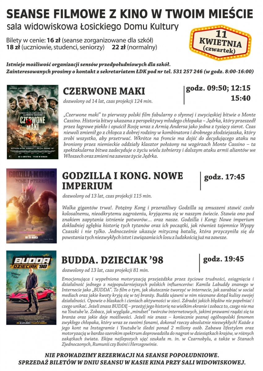 Zapraszamy na nowości filmowe