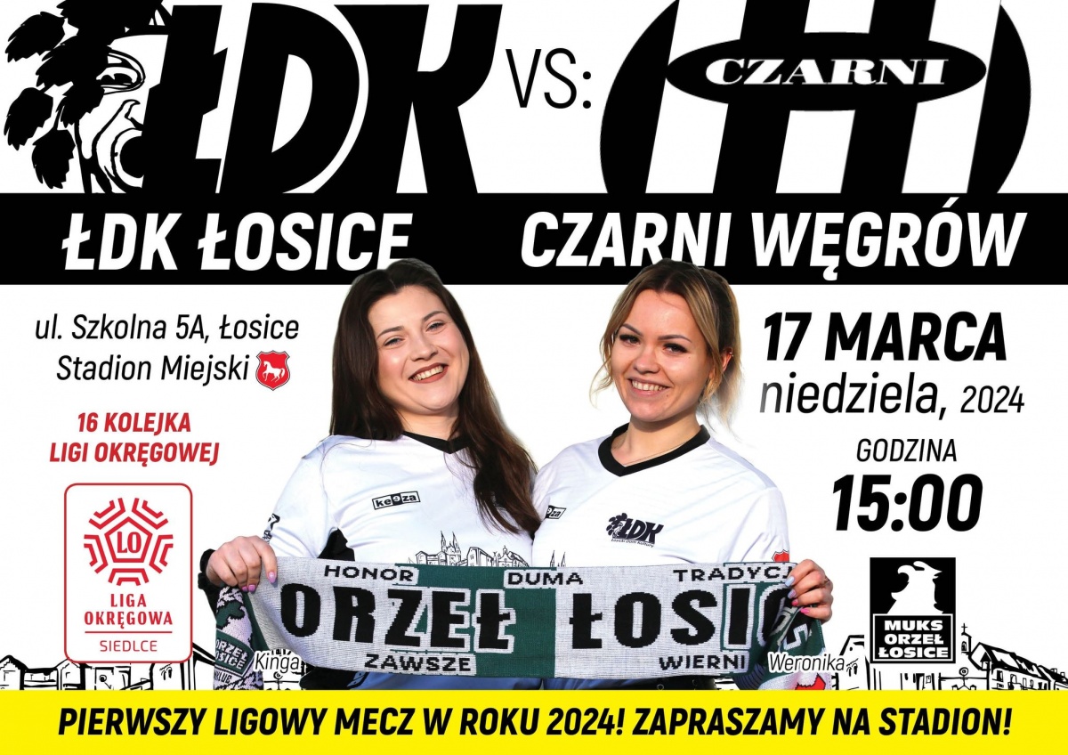 ŁDK Łosice vs Czarni Węgrów