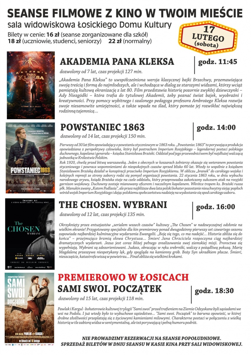 Zapraszamy na nowości filmowe
