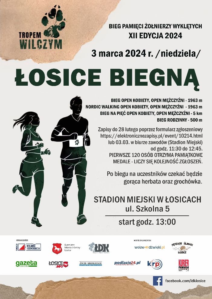 Łosice przygotowują się do Biegu Pamięci Żołnierzy Wyklętych
