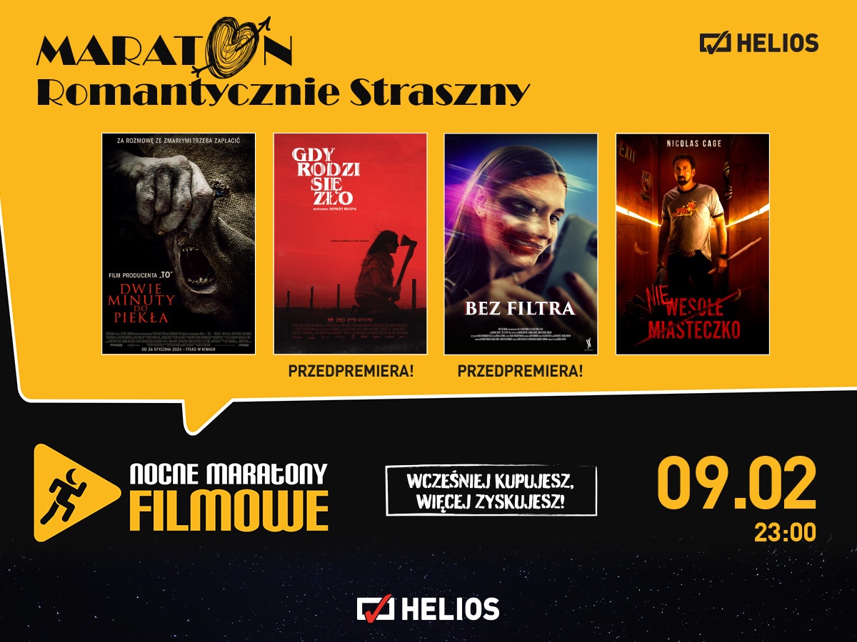 Zaproszenie na Noc Horrorów w Kinie Helios: Romantyzm w innej odsłonie!